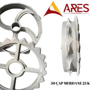 50 Çap Çelik Merdane Dökümü 25 Kg