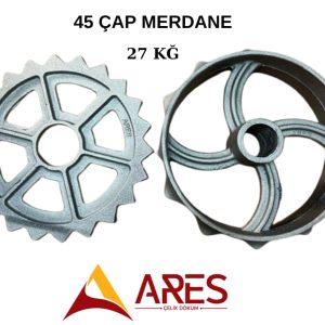 45 Çap Çelik Merdane Dökümü 27 Kg