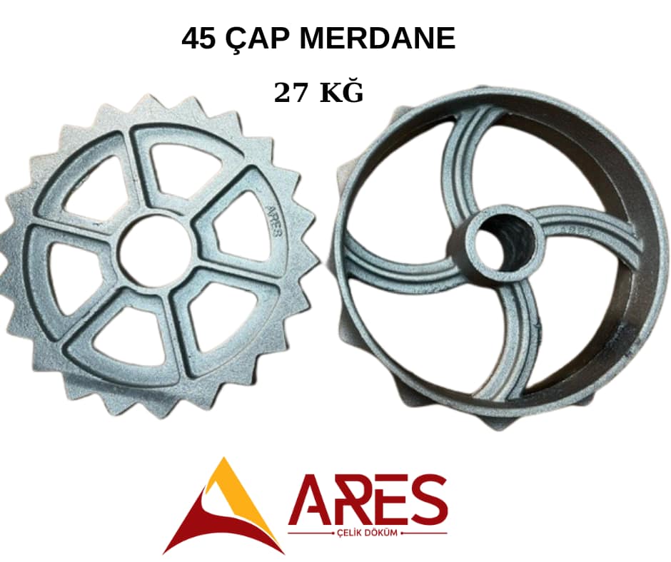 45 Çap Çelik Merdane Dökümü 27 Kg