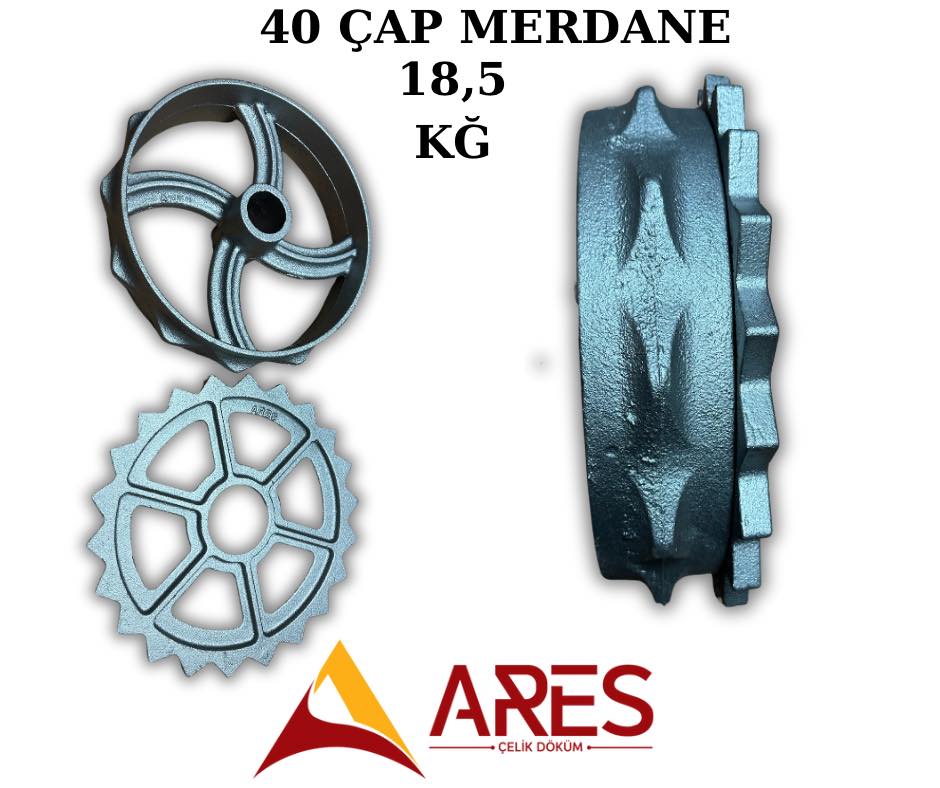 40 ÇaP 💯 Çelik Merdane Dökümü 18,5 Kg